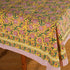 Block Printed Cotton Table Cover - 150 x 150 cms - The Nomads Tent
